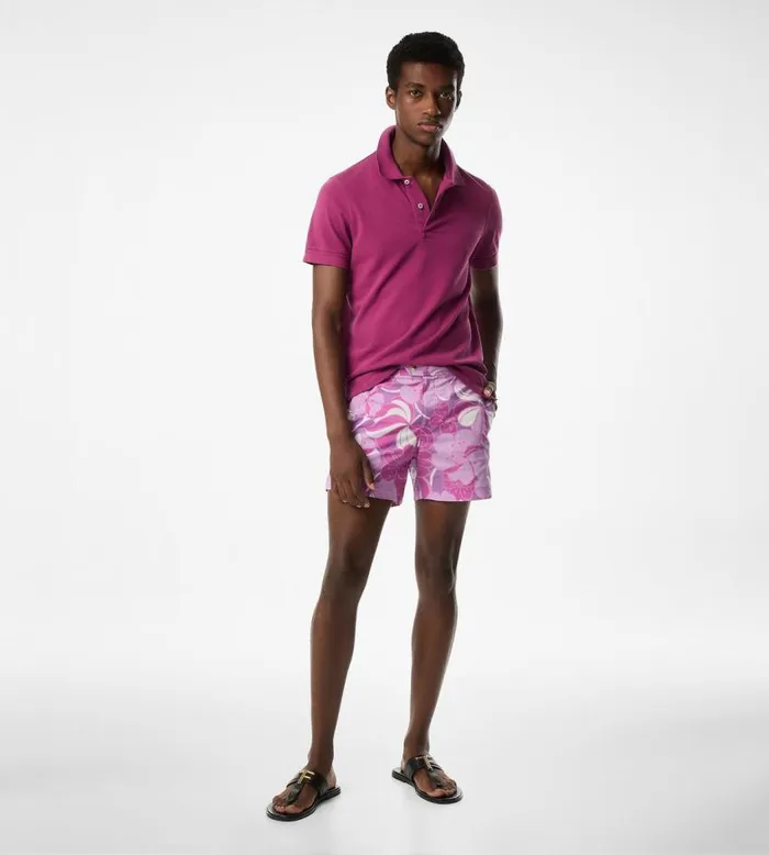 TOM FORD Knitwear Men TENNIS PIQUET POLO Magenta