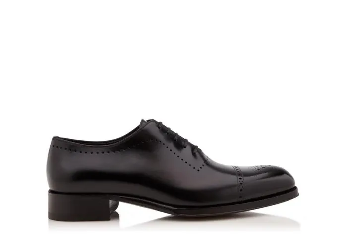 TOM FORD LaceUps Men EDGAR OXFORD BROGUE Black
