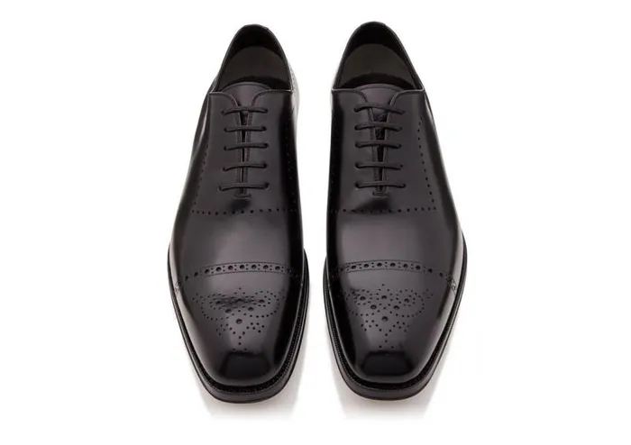 TOM FORD LaceUps Men EDGAR OXFORD BROGUE Black