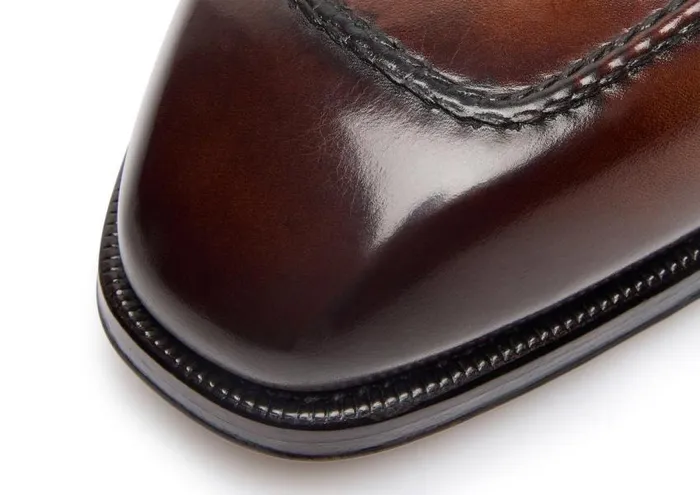 TOM FORD Loafers Men BURNISHED LEATHER ELKAN TWISTED BAND LOAFER