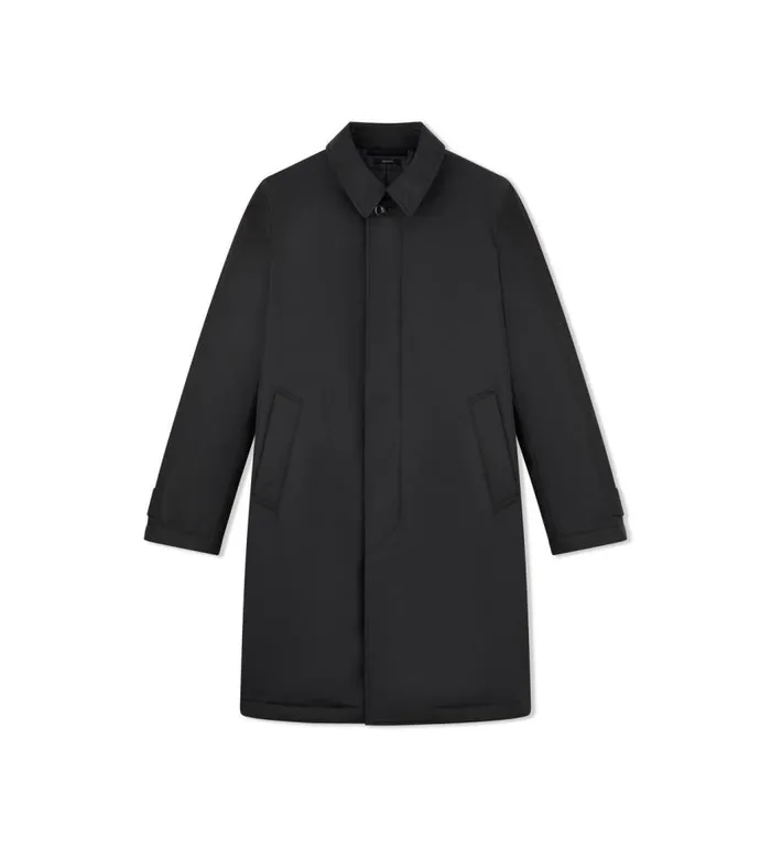 TOM FORD Outerwear Men MICRO FAILLE LIGHTFILL RAINCOAT Black