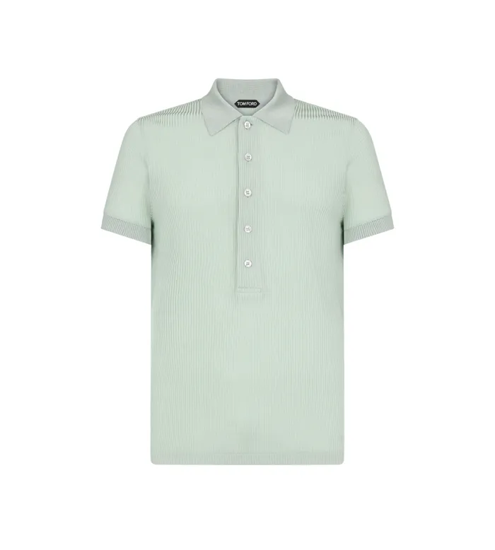 TOM FORD Shirts Men LUSTER VISCOSE RIB POLO