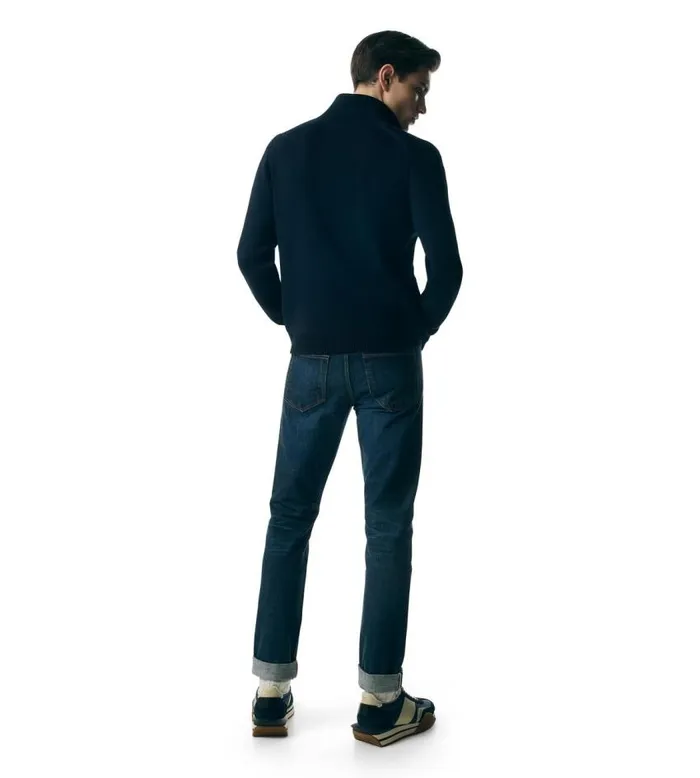 TOM FORD Shirts Men MERINO SILK KNITTED CHORE SHIRT Indigo TOM FORD Shirts Men MERINO SILK KNITTED CHORE SHIRT Indigo