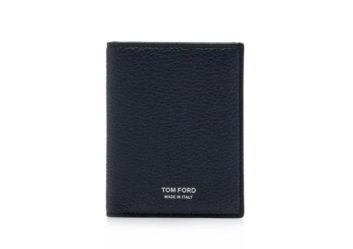TOM FORD Small Leather Goods Men GRAIN LEATHER FOLDING CARDHOLDER Midnight Blue TOM FORD Small Leather Goods Men GRAIN LEATHER FOLDING CARDHOLDER Midnight Blue