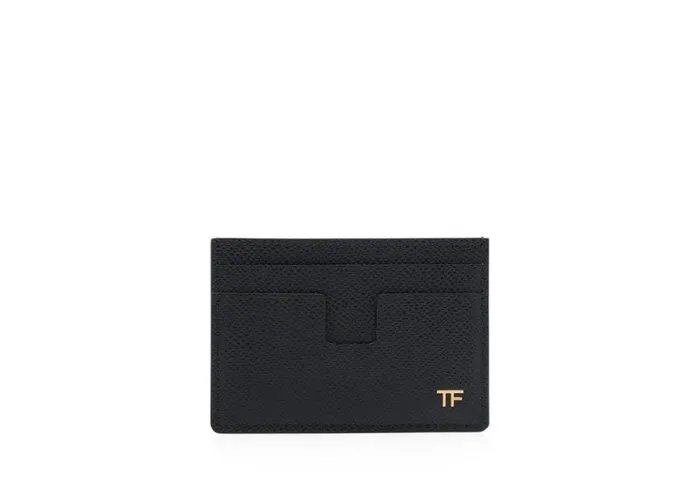 TOM FORD Small Leather Goods Men SMALL GRAIN LEATHER MONEY CLIP CARDHOLDER Black TOM FORD Small Leather Goods Men SMALL GRAIN LEATHER MONEY CLIP CARDHOLDER Black