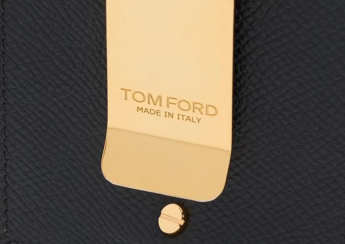 TOM FORD Small Leather Goods Men SMALL GRAIN LEATHER MONEY CLIP CARDHOLDER Black TOM FORD Small Leather Goods Men SMALL GRAIN LEATHER MONEY CLIP CARDHOLDER Black