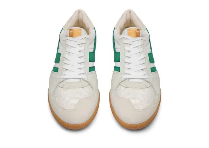 TOM FORD Sneakers Men SUEDE JACKSON SNEAKER Whitegreen Amber