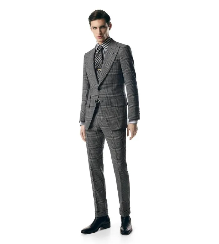 TOM FORD Suits Men MOHAIR SILK ATTICUS SUIT Blackwhite TOM FORD Suits Men MOHAIR SILK ATTICUS SUIT Blackwhite