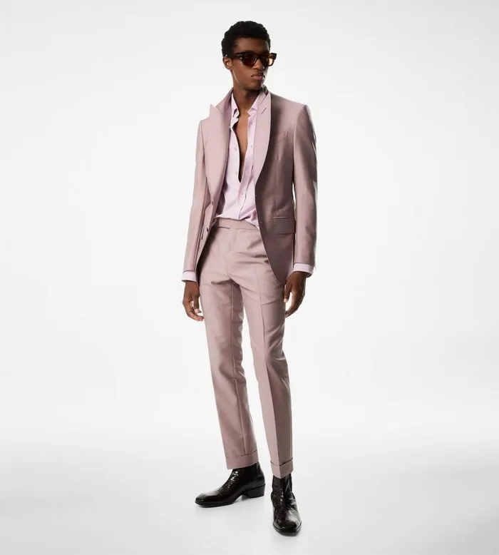 TOM FORD Suits Men YARN DYED MIKADO ATTICUS TROUSER TOM FORD Suits Men YARN DYED MIKADO ATTICUS TROUSER