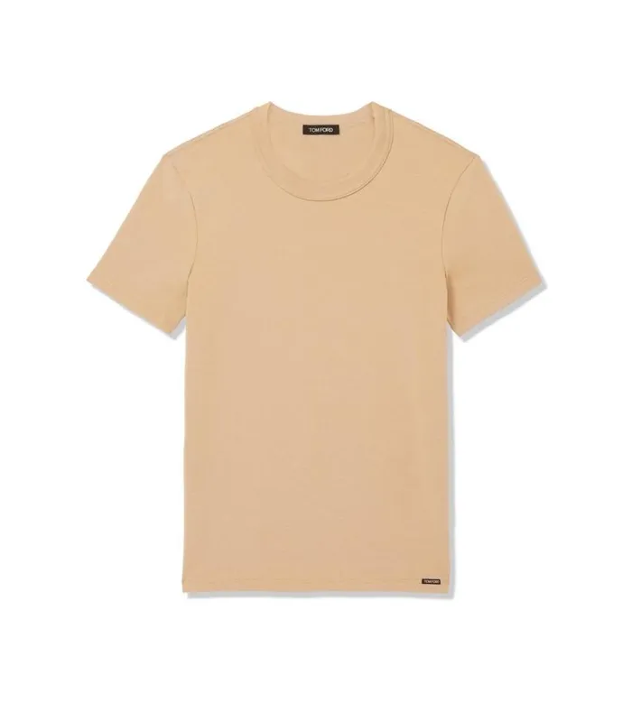 TOM FORD TShirts Men COTTON CREWNECK TSHIRT Nude 1