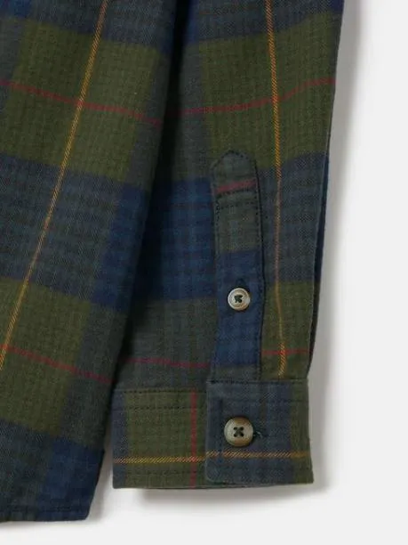Tops and TShirts Boys Joules Green Checked Shirt