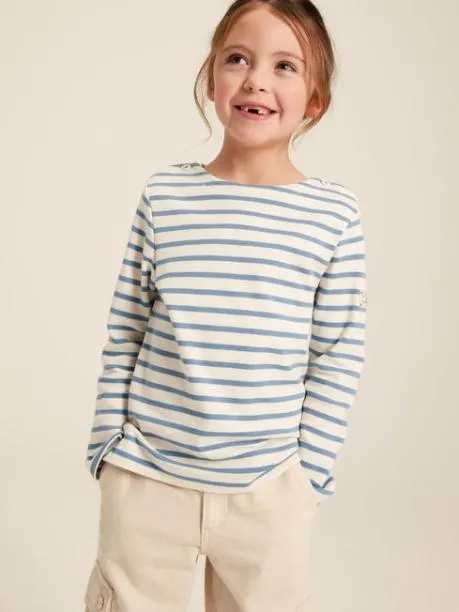 Tops and TShirts Girls Joules Blue Long Sleeve Top