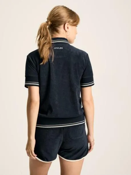 Tops and TShirts Women Joules Navy Towelling TShirt Tops and TShirts Women Joules Navy Towelling TShirt