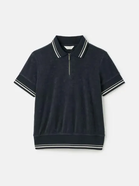 Tops and TShirts Women Joules Navy Towelling TShirt Tops and TShirts Women Joules Navy Towelling TShirt
