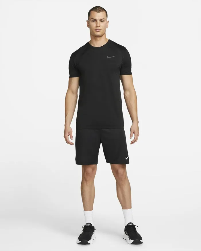 Tops And TShirts Men Nike DriFIT Blackdark Smoke Greydark Grey