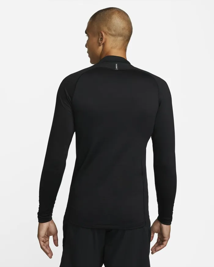 Tops And TShirts Men Nike Pro Warm Blackwhite