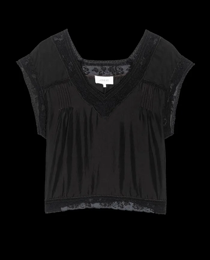 Tops Women The Great The Fortune Top Black