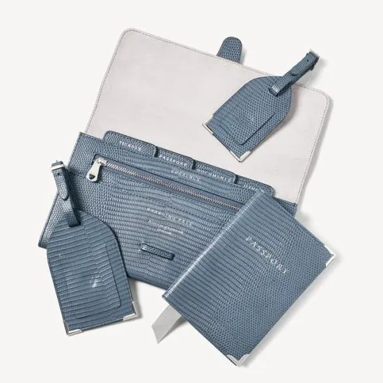 Travel Collection With Removable Inserts Heritage Blue Lizard WomenMen Aspinal Of London Travel Collections Travel Collection With Removable Inserts Heritage Blue Lizard WomenMen Aspinal Of London Travel Collections
