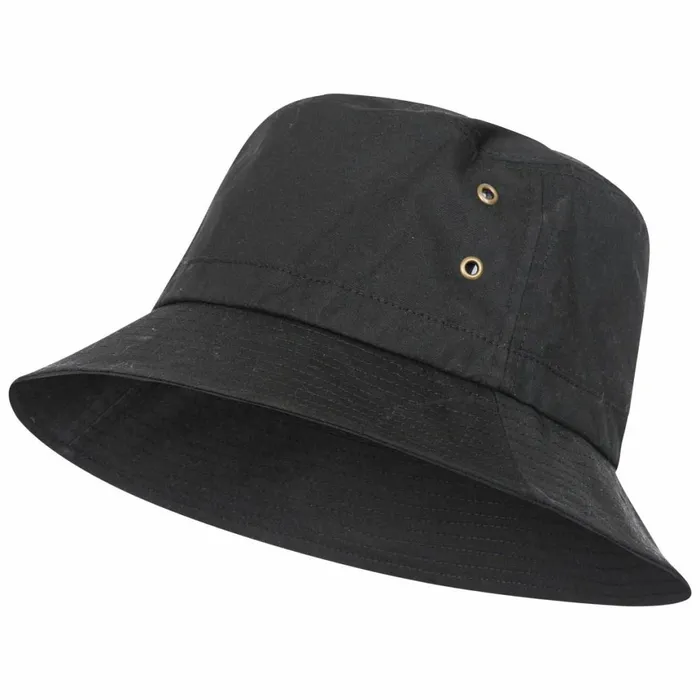 Trespass Adults Bucket Hat Black Inner Check Detail Waxy Black MenWomen Trespass Hats Trespass Adults Bucket Hat Black Inner Check Detail Waxy Black MenWomen Trespass Hats