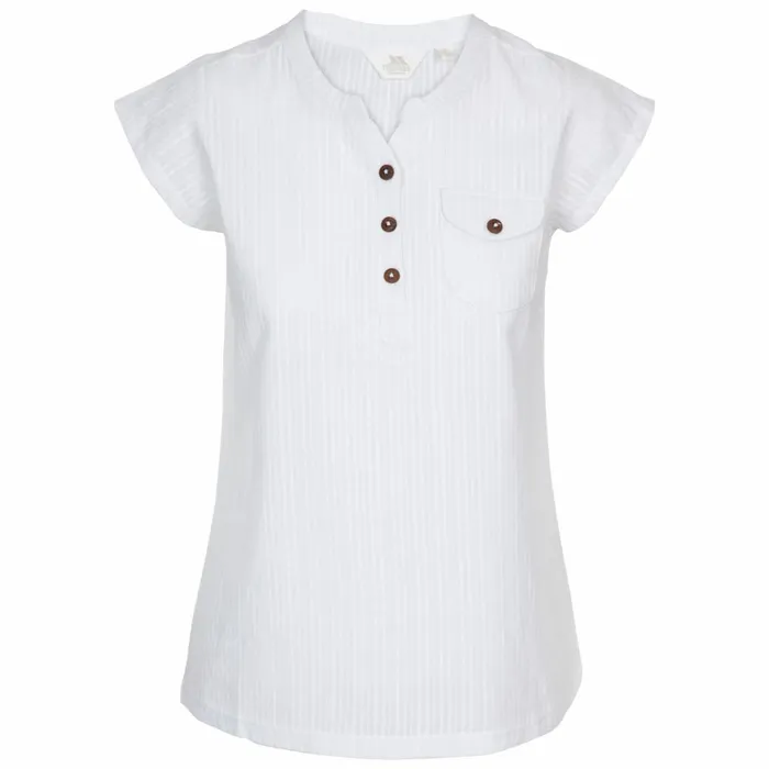 Trespass Buttonup Blouse Tricia White Women Trespass Shirts and Blouses