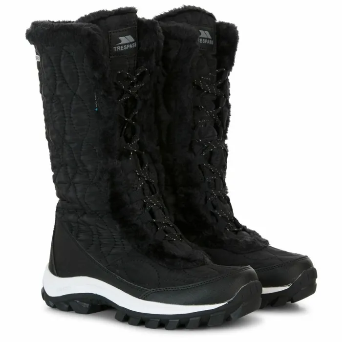 Trespass Snow Boots Waterproof Fleece Lined Coretta II Black Women Trespass Snow Boots Trespass Snow Boots Waterproof Fleece Lined Coretta II Black Women Trespass Snow Boots