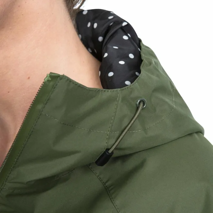 Trespass Waterproof Jacket Long Length Daytrip Moss Women Trespass Parka Coats