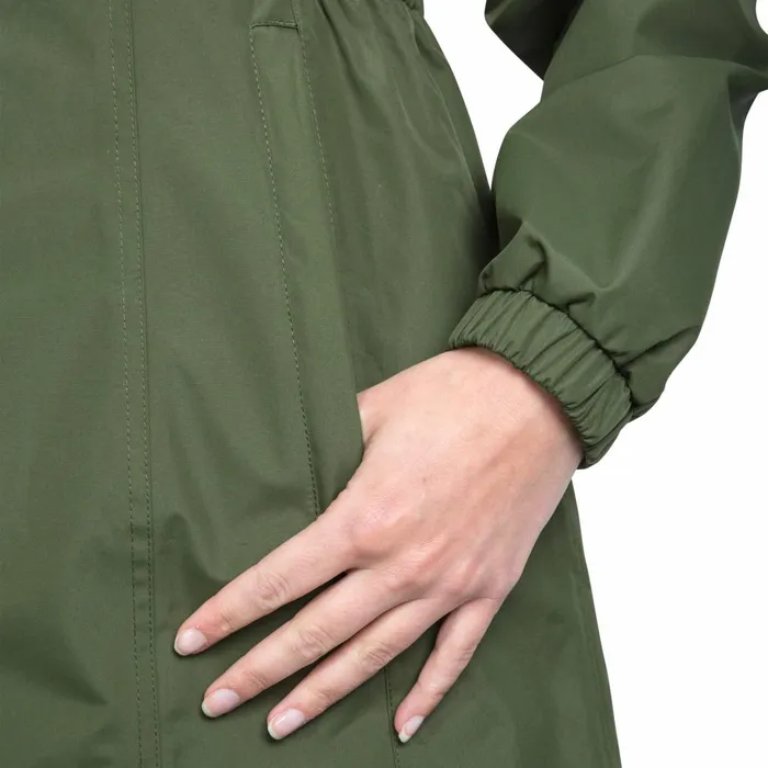 Trespass Waterproof Jacket Long Length Daytrip Moss Women Trespass Parka Coats