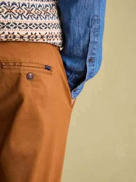 Trousers and Jeans Men Joules Brown Slim Fit Chinos
