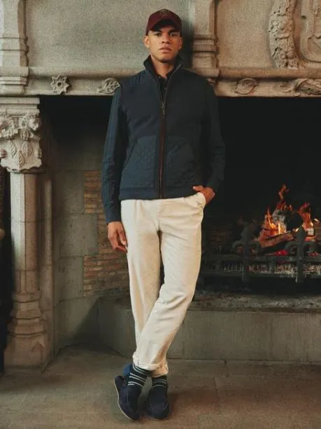 Trousers and Jeans Men Joules Cream Jumbo Cord Trousers
