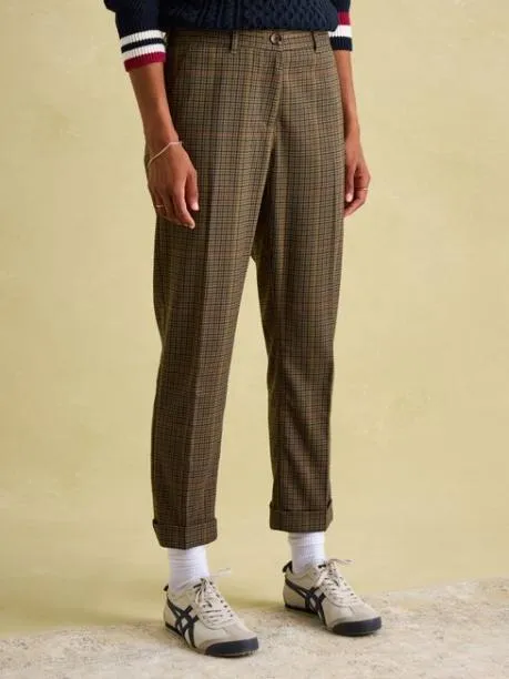 Trousers and Jeans Women Joules Check Trousers