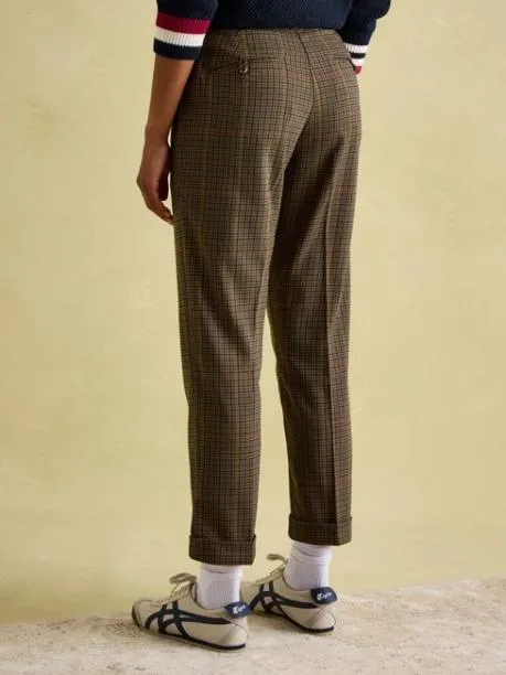 Trousers and Jeans Women Joules Check Trousers