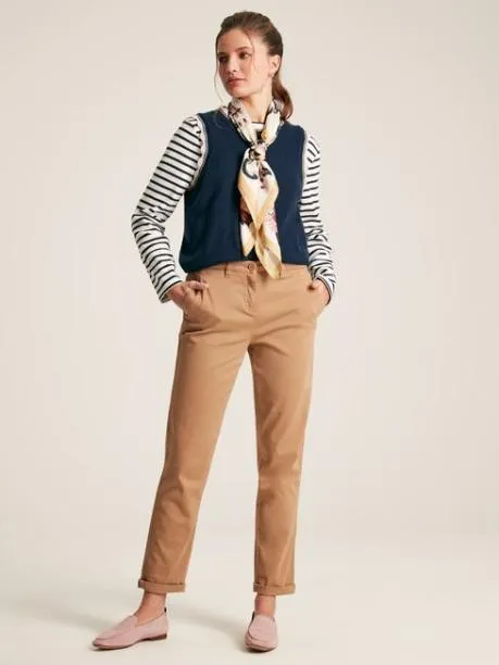 Trousers and Jeans Women Joules Stone Chino Trousers