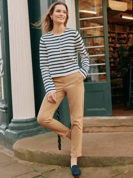 Trousers and Jeans Women Joules Stone Chino Trousers