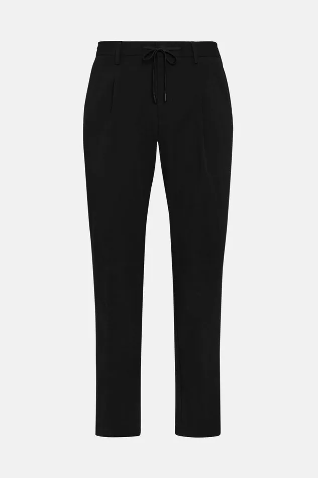 Trousers Men Boggi Milano BTech Stretch Nylon Trousers Black