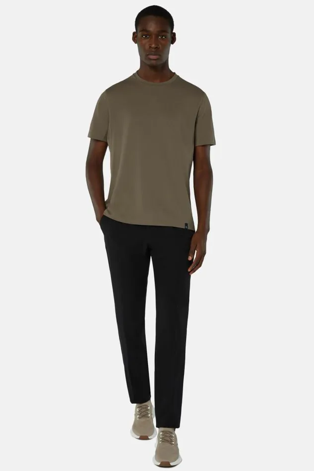 Trousers Men Boggi Milano BTech Stretch Nylon Trousers Black Trousers Men Boggi Milano BTech Stretch Nylon Trousers Black