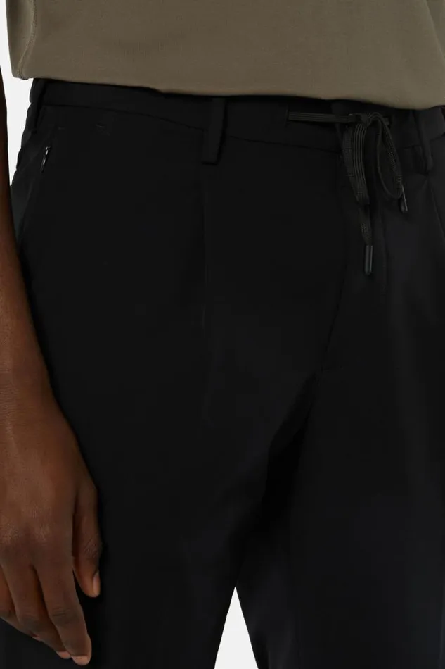 Trousers Men Boggi Milano BTech Stretch Nylon Trousers Black Trousers Men Boggi Milano BTech Stretch Nylon Trousers Black