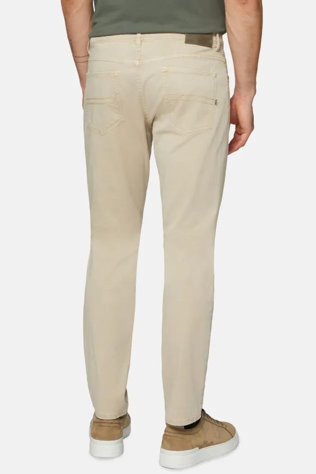 Trousers Men Boggi Milano Stretch Cotton Jeans Beige Trousers Men Boggi Milano Stretch Cotton Jeans Beige
