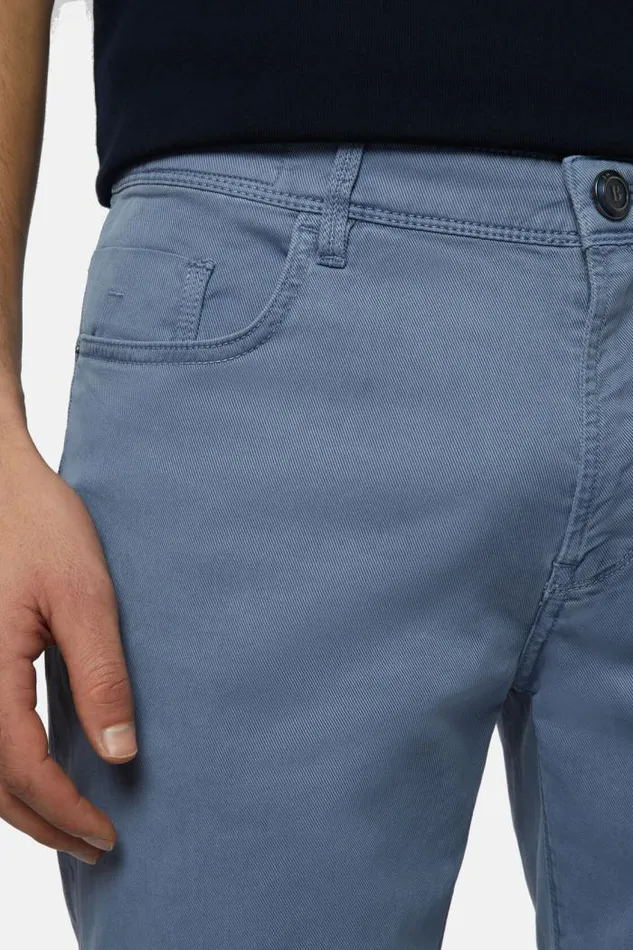 Trousers Men Boggi Milano Stretch CottonTencel Jeans Airblue Trousers Men Boggi Milano Stretch CottonTencel Jeans Airblue