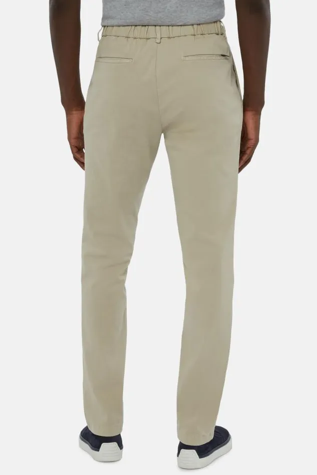 Trousers Men Boggi Milano Stretch Cotton Trousers With Front Pleats Beige Trousers Men Boggi Milano Stretch Cotton Trousers With Front Pleats Beige