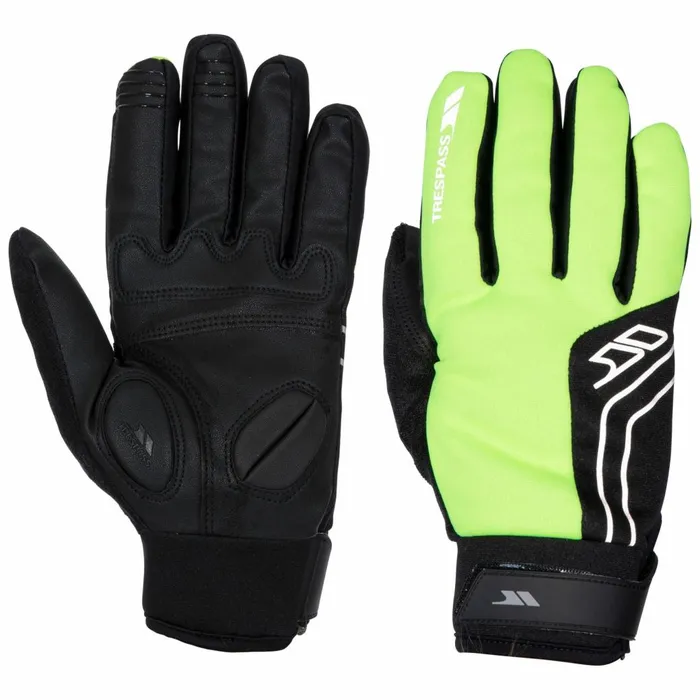 Turbo Unisex Hi Vis Gloves Hi Visibility Yellow MenWomen Trespass Gloves