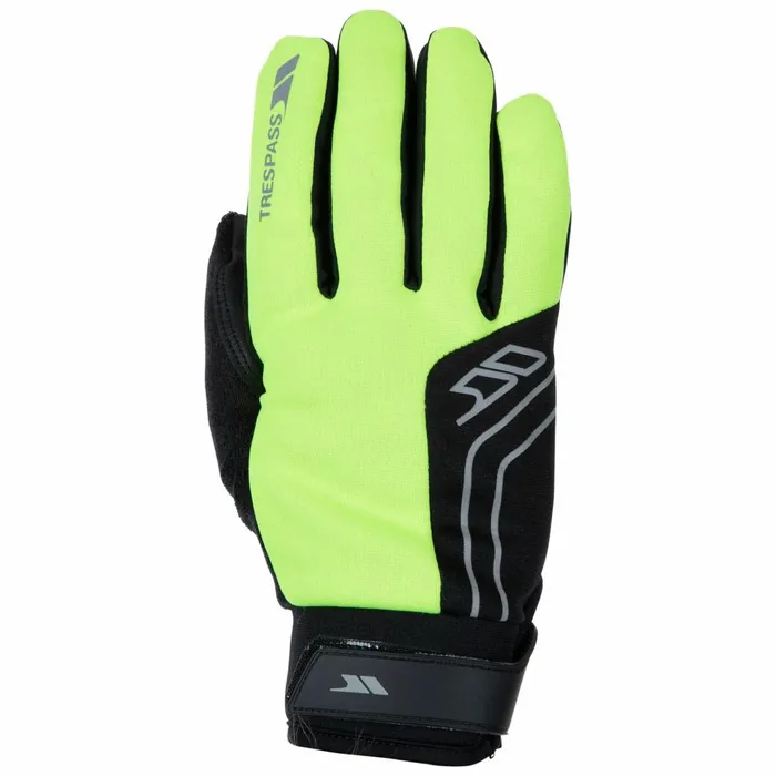 Turbo Unisex Hi Vis Gloves Hi Visibility Yellow MenWomen Trespass Gloves