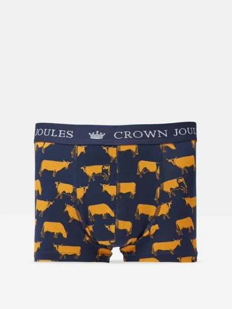 Underwear Men Joules NavyYellow Pack Of Two Cotton Boxers