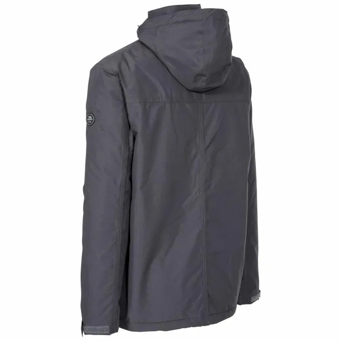 Vauxelly Padded Waterproof Jacket Dark Grey Men Trespass Padded Jackets