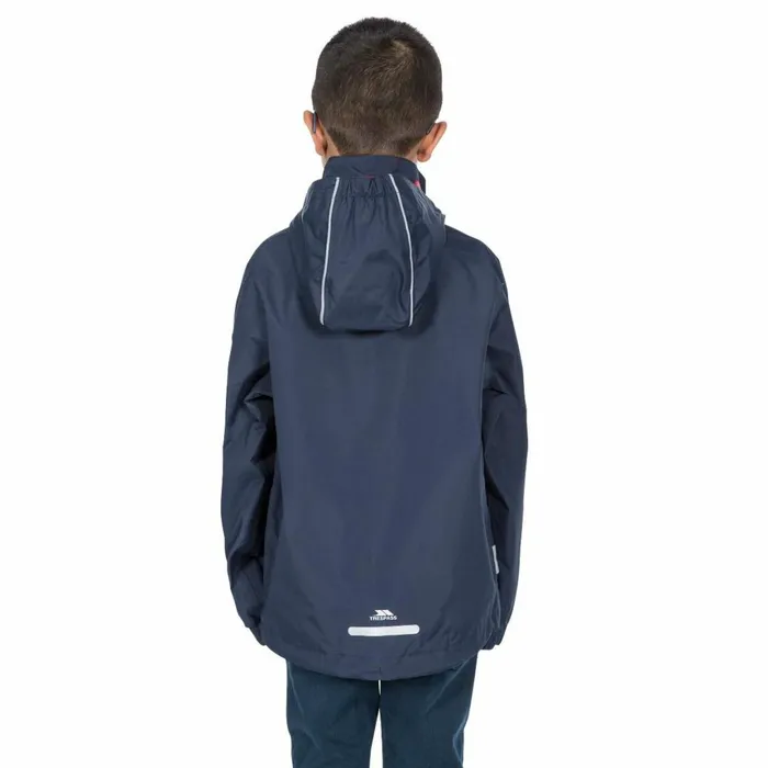 Vincenzo Waterproof Jacket Navy Kids Trespass Waterproof Jackets