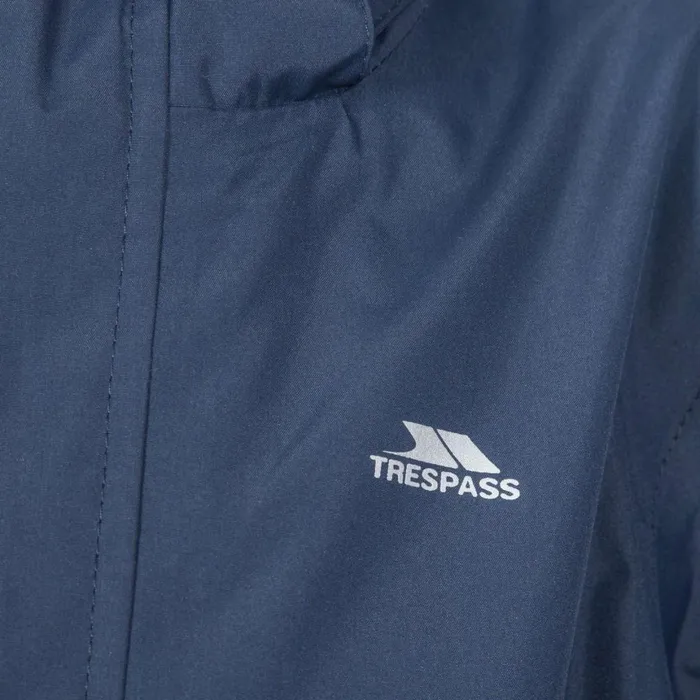 Vincenzo Waterproof Jacket Navy Kids Trespass Waterproof Jackets
