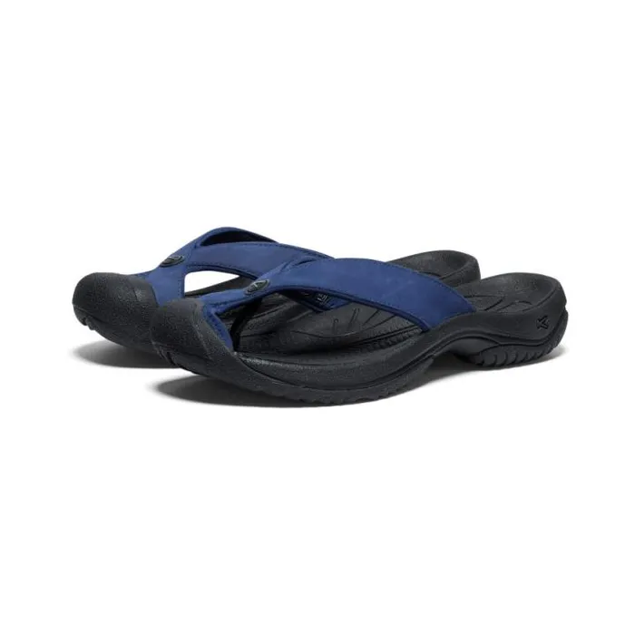 Waimea Naval AcademyBlack Leather FlipFlop Men KEEN Sandals Waimea Naval AcademyBlack Leather FlipFlop Men KEEN Sandals