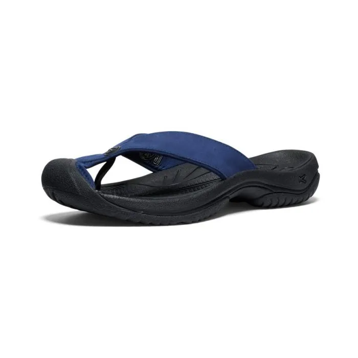 Waimea Naval AcademyBlack Leather FlipFlop Men KEEN Sandals Waimea Naval AcademyBlack Leather FlipFlop Men KEEN Sandals