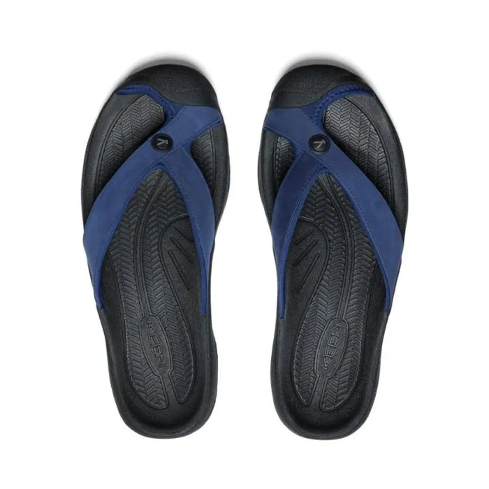 Waimea Naval AcademyBlack Leather FlipFlop Men KEEN Sandals Waimea Naval AcademyBlack Leather FlipFlop Men KEEN Sandals