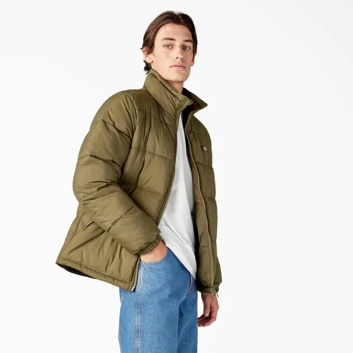 Waldenburg Puffer Jacket Military Green Military Green ml Men Dickies Coats and Jackets Waldenburg Puffer Jacket Military Green Military Green ml Men Dickies Coats and Jackets