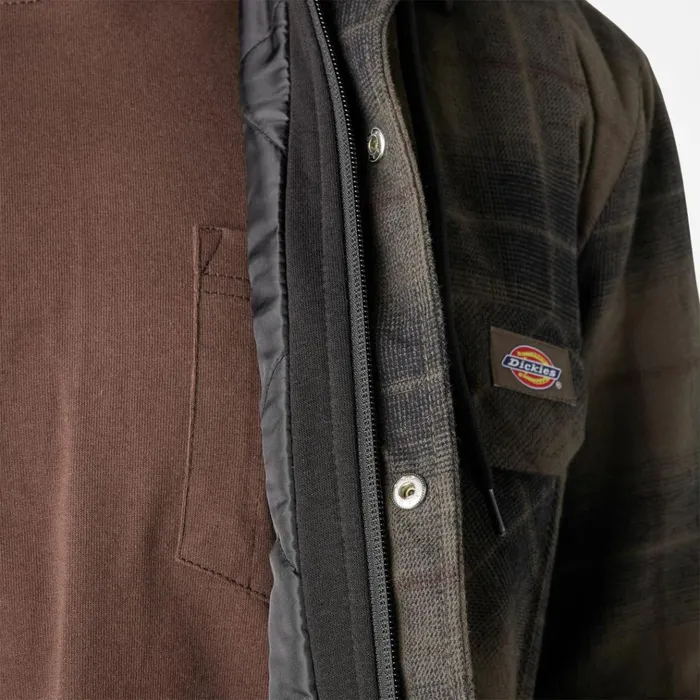 Water Repellent Flannel Hooded Shirt Jacket MossChocolate Ombre Plaid Mosschocolate Ombre Plaid b2k Men Dickies Outerwear Water Repellent Flannel Hooded Shirt Jacket MossChocolate Ombre Plaid Mosschocolate Ombre Plaid b2k Men Dickies Outerwear
